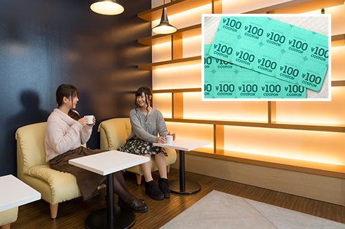 クォーターズカフェのクーポン券プレゼント!